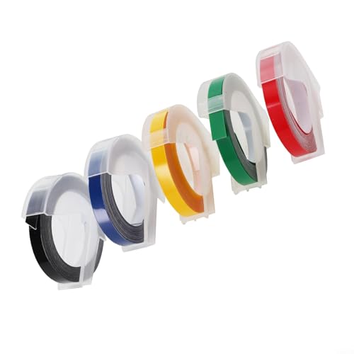 Office Supply Etikettenmacher-Klebeband, 6 mm x 3 m, Prägemine für Motex 5500A 5500B, mehrfarbig Office Supply Etikettenmacher-Klebeband, 6 mm x 3 m, Prägemine für Motex 5500A 5500B, mehrfarbig von YJDOORPLAY