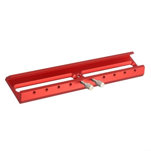 Teleskop-Zubehör, Schwalbenschwanzplatte, Sucherfernrohr-Erweiterungsschlitzführung, Aluminiumlegierung, 220 mm/360 mm, Rot (220 mm) von YJDOORPLAY