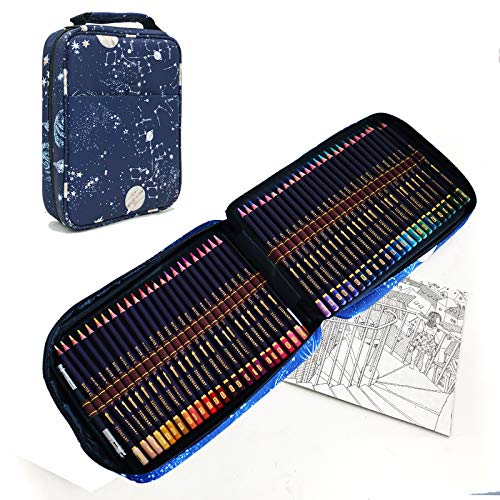 YJYHART Buntstifte Zeichnen Bleistift Set,120 Aquarellstifte im Set mit Reißverschluss-Tasche,Wasservermalbare Stifte für Aquarellmalerei,Ideales Set für Künstler, Anfänger, Erwachsene von YJYHART