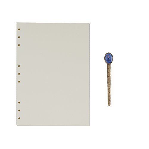 B5 9-Ring Binder Planer Refill Papier Nachfüllpapier Trennblätter 9-Ring Binder Liniert/Leer/Kraftpapier für Notizbuch Papier100 Blatt/200 Seiten für Ordner Nachfüllbar Tagebuch Notizbuch von YJZQ