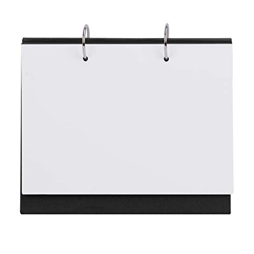 Vertikaler Schreibtisch Kalender Kraftpapier leerer Tischkalender DIY Monatskalender Schreibtischkalender Für Zuhause Büro Schlafzimmer Restaurant Desktop-Kalender Spiralalbum Malbücher (black) von YJZQ