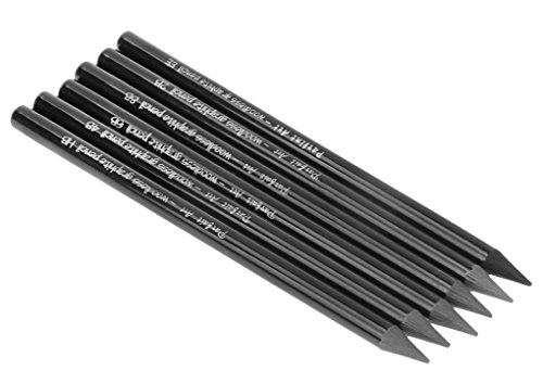YJZQ Graphit Bleistift Set - 6 Stück Skizzierstifte mit verschiedenen Härtgrade professionelle Bleistifte für Skizzieren und Zeichnen von YJZQ