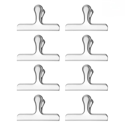 10 Stück große Bulldogge Clip, 120mm Tüten Verschlussclips Datei Papiergeld Binder Klemmen für Tags Taschen, Geschäfte, Büro und Küche zu Hause Verschlussklammern aus 430 Edelstahl -Silber 10 Stück große Bulldogge Clip, 120mm Tüten Verschlussclips Datei Papiergeld Binder Klemmen für Tags Taschen, Geschäfte, Büro und Küche zu Hause Verschlussklammern aus 430 Edelstahl -Silber von YKAFADE