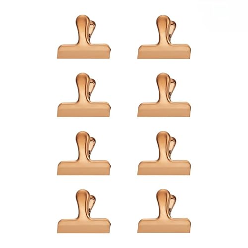 10 Stück kleine Bulldogge Clips Büroklammern,Verschlussklammern Verschlussclips für Lebensmittelbeutel & Tüten 56mm Edelstahl Datei Geld Binder Clips Klammern Mini Metall klammern -Rose Gold 10 Stück kleine Bulldogge Clips Büroklammern,Verschlussklammern Verschlussclips für Lebensmittelbeutel & Tüten 56mm Edelstahl Datei Geld Binder Clips Klammern Mini Metall klammern -Rose Gold von YKAFADE
