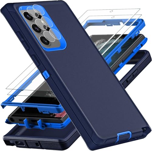 YKHJKLEC Schutzhülle für Samsung Galaxy S25 Edge, Militärqualität, 3-in-1, strapazierfähig, stoßfest, sturzsicher, staubdicht, mit 2 Displayschutzfolien aus gehärtetem Glas und Kameralinsenschutz YKHJKLEC Schutzhülle für Samsung Galaxy S25 Edge, Militärqualität, 3-in-1, strapazierfähig, stoßfest, sturzsicher, staubdicht, mit 2 Displayschutzfolien aus gehärtetem Glas und Kameralinsenschutz von YKHJKLEC