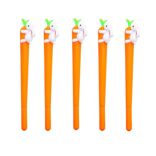 YKKJ Gelschreiber Karotte Kaninchen Form Roller Kugelschreiber 5 Stücke Schwarz Tinte Gelschreiber für Büro und Schule Geschenk für Kinder 16 cm Langlebig und Praktisch YKKJ Gelschreiber Karotte Kaninchen Form Roller Kugelschreiber 5 Stücke Schwarz Tinte Gelschreiber für Büro und Schule Geschenk für Kinder 16 cm Langlebig und Praktisch von YKKJ