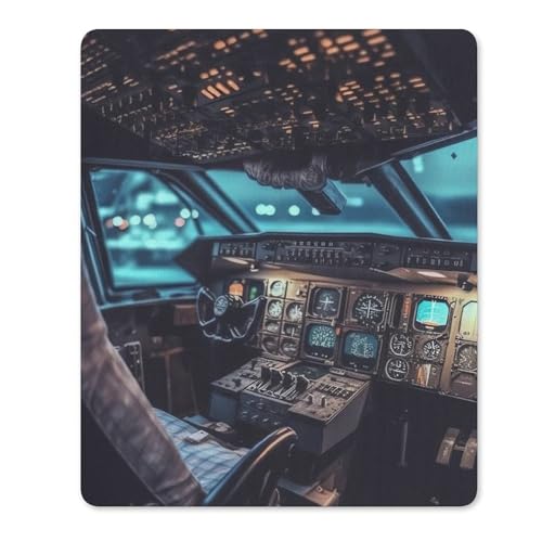 Quadratische, wasserdichte, rutschfeste Gummiunterseite, bequeme, tragbare Mauspads, Flugzeug-Mauspad für Büro, Laptop Quadratische, wasserdichte, rutschfeste Gummiunterseite, bequeme, tragbare Mauspads, Flugzeug-Mauspad für Büro, Laptop von YKLBV