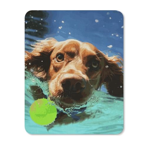 Quadratische, wasserdichte, rutschfeste Gummiunterseite, bequeme, tragbare Mauspads, lustiges Hunde-Mauspad für Büro, Laptop Quadratische, wasserdichte, rutschfeste Gummiunterseite, bequeme, tragbare Mauspads, lustiges Hunde-Mauspad für Büro, Laptop von YKLBV