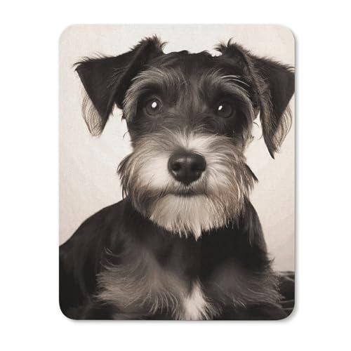 Quadratische, wasserdichte, rutschfeste Gummiunterseite, bequeme, tragbare Mauspads, niedlicher Schnauzer Mauspad für Büro, Laptop Quadratische, wasserdichte, rutschfeste Gummiunterseite, bequeme, tragbare Mauspads, niedlicher Schnauzer Mauspad für Büro, Laptop von YKLBV