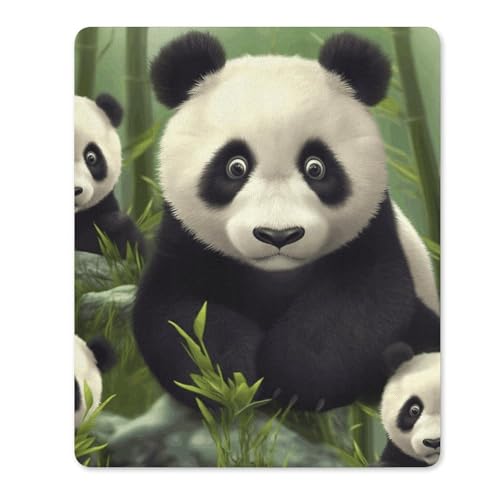 Quadratische, wasserdichte, rutschfeste Gummiunterseite, bequeme, tragbare Mauspads, niedliches Panda-Mauspad für Büro, Laptop Quadratische, wasserdichte, rutschfeste Gummiunterseite, bequeme, tragbare Mauspads, niedliches Panda-Mauspad für Büro, Laptop von YKLBV