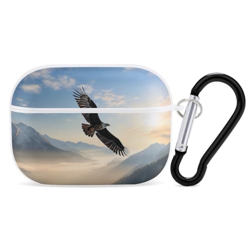 Schutzhülle für AirPods Pro, Adlergebirge, AirPods Pro 2/Pro, Zubehör mit Schlüsselanhänger, Front-LED, sichtbar, unterstützt kabelgebundenes oder kabelloses Laden Schutzhülle für AirPods Pro, Adlergebirge, AirPods Pro 2/Pro, Zubehör mit Schlüsselanhänger, Front-LED, sichtbar, unterstützt kabelgebundenes oder kabelloses Laden von YKLBV