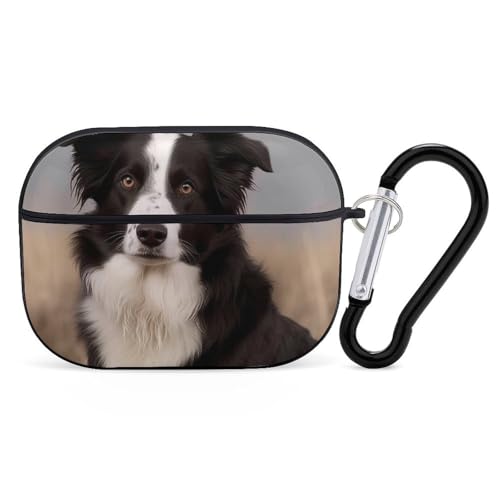 Schutzhülle für AirPods Pro, Border Collie, AirPods Pro 2/Pro, Zubehör mit Schlüsselanhänger, Front-LED, sichtbar, unterstützt kabelgebundenes oder kabelloses Laden Schutzhülle für AirPods Pro, Border Collie, AirPods Pro 2/Pro, Zubehör mit Schlüsselanhänger, Front-LED, sichtbar, unterstützt kabelgebundenes oder kabelloses Laden von YKLBV