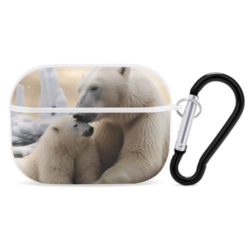 Schutzhülle für AirPods Pro, Eisbär, Liebe, AirPods Pro 2/Pro, Zubehör mit Schlüsselanhänger, Front-LED, sichtbar, unterstützt kabelgebundenes oder kabelloses Laden Schutzhülle für AirPods Pro, Eisbär, Liebe, AirPods Pro 2/Pro, Zubehör mit Schlüsselanhänger, Front-LED, sichtbar, unterstützt kabelgebundenes oder kabelloses Laden von YKLBV