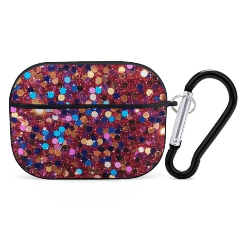 Schutzhülle für AirPods Pro, Glitzermuster, AirPods Pro 2/Pro, Zubehör mit Schlüsselanhänger, Front-LED, sichtbar, unterstützt kabelgebundenes oder kabelloses Laden Schutzhülle für AirPods Pro, Glitzermuster, AirPods Pro 2/Pro, Zubehör mit Schlüsselanhänger, Front-LED, sichtbar, unterstützt kabelgebundenes oder kabelloses Laden von YKLBV