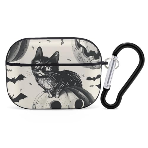 Schutzhülle für AirPods Pro, Kürbis- und Katzen-AirPods Pro 2/Pro, Zubehör mit Schlüsselanhänger, Front-LED, sichtbar, unterstützt kabelgebundenes oder kabelloses Laden Schutzhülle für AirPods Pro, Kürbis- und Katzen-AirPods Pro 2/Pro, Zubehör mit Schlüsselanhänger, Front-LED, sichtbar, unterstützt kabelgebundenes oder kabelloses Laden von YKLBV