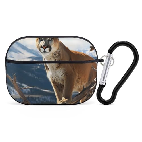 Schutzhülle für AirPods Pro, Panther Mountain Lion, AirPods Pro 2/Pro, Zubehör mit Schlüsselanhänger, Front-LED, sichtbar, unterstützt kabelgebundenes oder kabelloses Laden Schutzhülle für AirPods Pro, Panther Mountain Lion, AirPods Pro 2/Pro, Zubehör mit Schlüsselanhänger, Front-LED, sichtbar, unterstützt kabelgebundenes oder kabelloses Laden von YKLBV