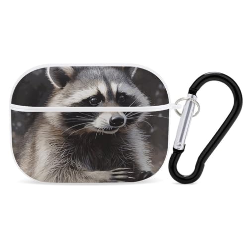 Schutzhülle für AirPods Pro, Raccoon, AirPods Pro 2/Pro, Zubehör mit Schlüsselanhänger, Front-LED, sichtbar, unterstützt kabelgebundenes oder kabelloses Laden Schutzhülle für AirPods Pro, Raccoon, AirPods Pro 2/Pro, Zubehör mit Schlüsselanhänger, Front-LED, sichtbar, unterstützt kabelgebundenes oder kabelloses Laden von YKLBV