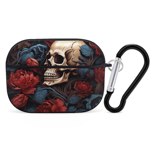 Schutzhülle für AirPods Pro, Totenkopfbild, Poster, AirPods Pro 2/Pro, Zubehör mit Schlüsselanhänger, Front-LED, sichtbar, unterstützt kabelgebundenes oder kabelloses Laden Schutzhülle für AirPods Pro, Totenkopfbild, Poster, AirPods Pro 2/Pro, Zubehör mit Schlüsselanhänger, Front-LED, sichtbar, unterstützt kabelgebundenes oder kabelloses Laden von YKLBV