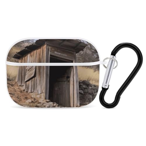 Schutzhülle für AirPods Pro, altes Outhouse, AirPods Pro 2/Pro, Zubehör mit Schlüsselanhänger, Front-LED, sichtbar, unterstützt kabelgebundenes oder kabelloses Laden Schutzhülle für AirPods Pro, altes Outhouse, AirPods Pro 2/Pro, Zubehör mit Schlüsselanhänger, Front-LED, sichtbar, unterstützt kabelgebundenes oder kabelloses Laden von YKLBV