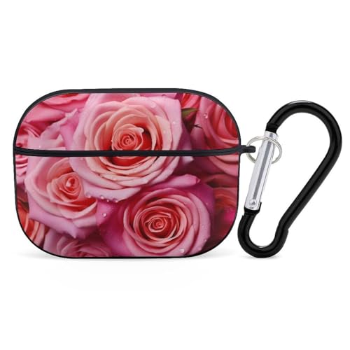 Schutzhülle für AirPods Pro, elegante Rosenblüte, AirPods Pro 2/Pro, Zubehör mit Schlüsselanhänger, Front-LED, sichtbar, unterstützt kabelgebundenes oder kabelloses Laden Schutzhülle für AirPods Pro, elegante Rosenblüte, AirPods Pro 2/Pro, Zubehör mit Schlüsselanhänger, Front-LED, sichtbar, unterstützt kabelgebundenes oder kabelloses Laden von YKLBV