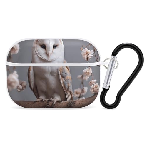 Schutzhülle für AirPods Pro, kleine weiße Scheuneneule, AirPods Pro 2/Pro, Zubehör mit Schlüsselanhänger, Front-LED, sichtbar, unterstützt kabelgebundenes oder kabelloses Laden Schutzhülle für AirPods Pro, kleine weiße Scheuneneule, AirPods Pro 2/Pro, Zubehör mit Schlüsselanhänger, Front-LED, sichtbar, unterstützt kabelgebundenes oder kabelloses Laden von YKLBV