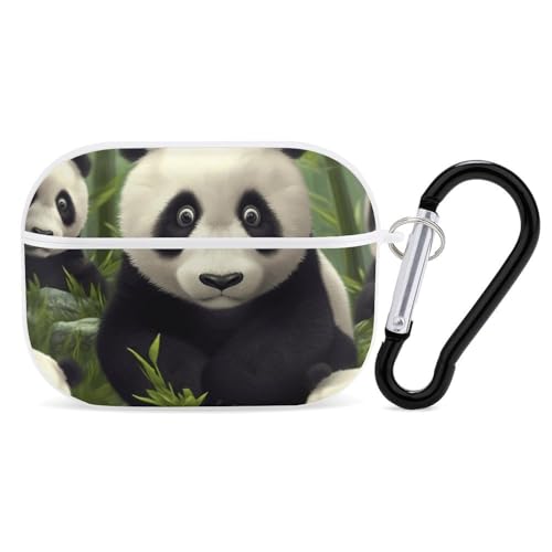 Schutzhülle für AirPods Pro, niedliches Panda, AirPods Pro 2/Pro, Zubehör mit Schlüsselanhänger, Front-LED, sichtbar, unterstützt kabelgebundenes oder kabelloses Laden Schutzhülle für AirPods Pro, niedliches Panda, AirPods Pro 2/Pro, Zubehör mit Schlüsselanhänger, Front-LED, sichtbar, unterstützt kabelgebundenes oder kabelloses Laden von YKLBV