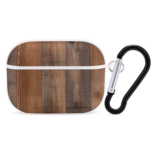 Schutzhülle für AirPods Pro 2/Pro aus Holz, Braun, Zubehör mit Schlüsselanhänger, Front-LED, sichtbar, unterstützt kabelgebundenes oder kabelloses Laden Schutzhülle für AirPods Pro 2/Pro aus Holz, Braun, Zubehör mit Schlüsselanhänger, Front-LED, sichtbar, unterstützt kabelgebundenes oder kabelloses Laden von YKLBV