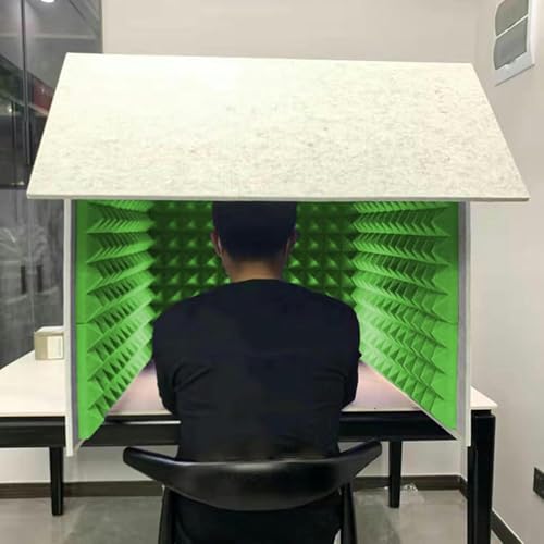 YKMYXZ， Mikrofon-Isolationskabinenwürfel, Decreg-Geräusch, Isolationsschild for Heimstudio, Musikaufnahmen, Podcasting(Green) von YKMYXZ