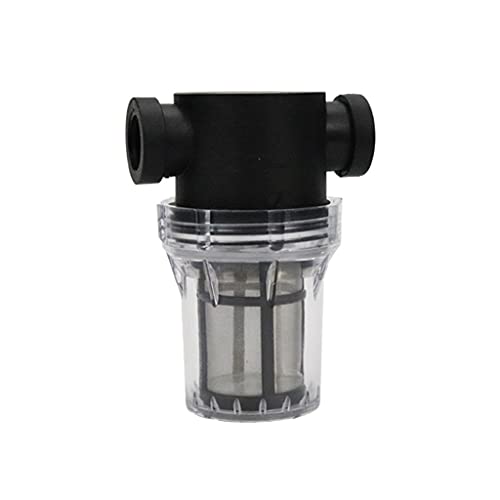 YKMYXZ, Pipeline-Filter, 1 Stück, 1/2 Zoll, 3/4 Zoll, 1 Zoll, Gartenbewässerungsfilter, Kunststoff-Bewässerungssystem-Verunreinigungsvorfilter, Aquakultur-Haushaltswasserleitung(1 Inch 40 Mesh in) von YKMYXZ