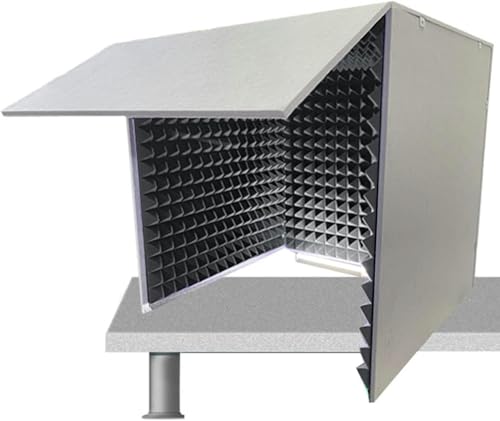 YKMYXZ, Schalldichte Desktop-Abdeckung, Mikrofon-Isolationskabinenwürfel, tragbare Gesangskabine, Isolationskabine for Musikstudio, Schlafzimmer, Zuhause, Decreg-Lärm, for Aufnahmestudio, Podcasts, Ge YKMYXZ, Schalldichte Desktop-Abdeckung, Mikrofon-Isolationskabinenwürfel, tragbare Gesangskabine, Isolationskabine for Musikstudio, Schlafzimmer, Zuhause, Decreg-Lärm, for Aufnahmestudio, Podcasts, Ge von YKMYXZ