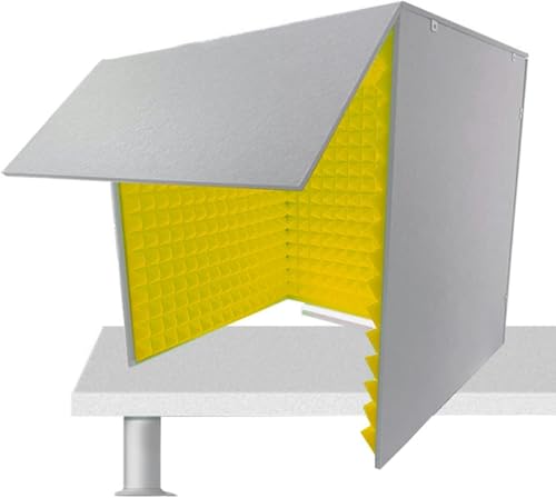 YKMYXZ, Schalldichte Desktop-Abdeckung, Mikrofon-Isolationskabinenwürfel, tragbare Gesangskabine, Isolationskabine for Musikstudio, Schlafzimmer, Zuhause, Decreg-Lärm, for Aufnahmestudio, Podcasts, Ge YKMYXZ, Schalldichte Desktop-Abdeckung, Mikrofon-Isolationskabinenwürfel, tragbare Gesangskabine, Isolationskabine for Musikstudio, Schlafzimmer, Zuhause, Decreg-Lärm, for Aufnahmestudio, Podcasts, Ge von YKMYXZ