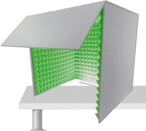 YKMYXZ, Schalldichte Desktop-Abdeckung, Mikrofon-Isolationskabinenwürfel, tragbare Gesangskabine, Isolationskabine for Musikstudio, Schlafzimmer, Zuhause, Decreg-Lärm, for Aufnahmestudio, Podcasts, Ge YKMYXZ, Schalldichte Desktop-Abdeckung, Mikrofon-Isolationskabinenwürfel, tragbare Gesangskabine, Isolationskabine for Musikstudio, Schlafzimmer, Zuhause, Decreg-Lärm, for Aufnahmestudio, Podcasts, Ge von YKMYXZ