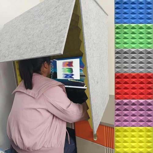 YKMYXZ， Tragbare Tonkabine, Mikrofon-Isolationskabinenwürfel, Mikrofon-Aufnahmeausrüstung, selbstgebaute Studiokabine(Gris) von YKMYXZ