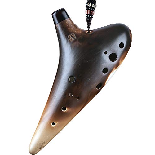 ocarina， 12-Loch-Alto-F-Okarina aus hochtemperaturgebranntem Ton, universell for alle Arten von Musik von YKMYXZ