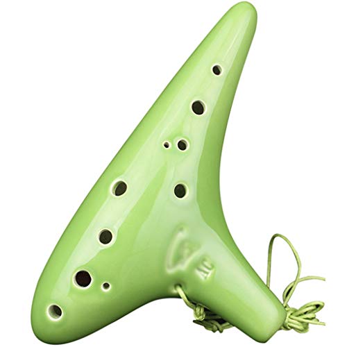ocarina， Creative Submarine Typ 12-Loch Alto C Okarin, Stofftasche + Schlüsselband + Unterrichtsmaterialien von YKMYXZ