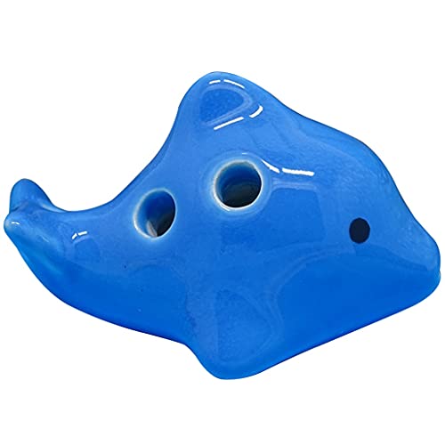 ocarina， Kleine Okarina aus Keramik mit 4 Löchern for Anfänger for Lernen, einzigartiges Geschenk(Baby Dolphins) von YKMYXZ
