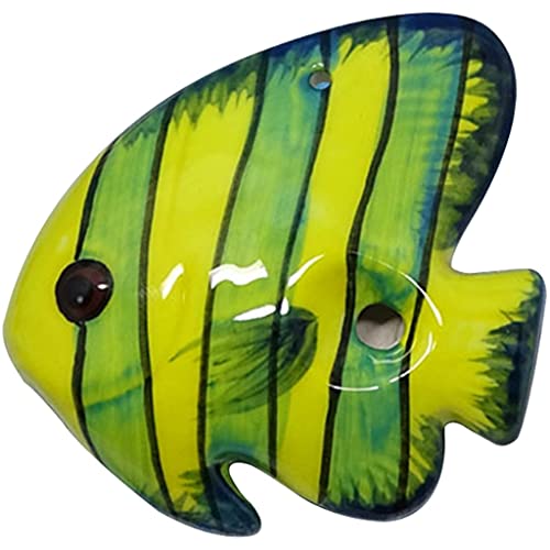 ocarina， Kleine Okarina aus Keramik mit 4 Löchern for Anfänger for Lernen, einzigartiges Geschenk(Tropical Fish) von YKMYXZ