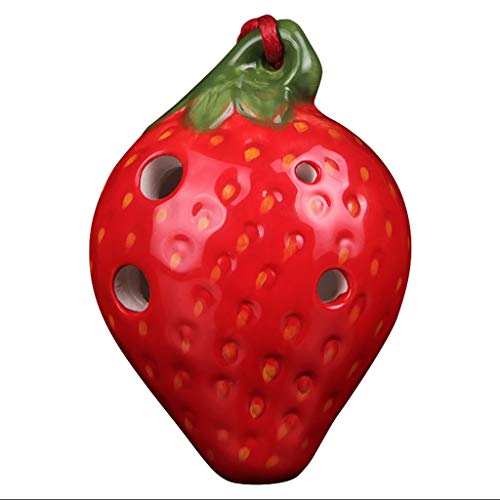 ocarina, Kreative, fruchtförmige 4-Loch-Tweeter-Terrakotta-Okarina, Verpackungsbox + Umhängeband + Lehrmaterialien ocarina, Kreative, fruchtförmige 4-Loch-Tweeter-Terrakotta-Okarina, Verpackungsbox + Umhängeband + Lehrmaterialien von YKMYXZ