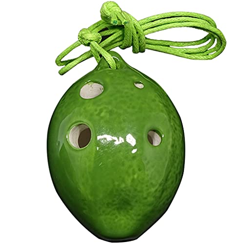 ocarina， Kreative 4-Loch-Okarina in Cartoon-Fruchtform, Geschenke for kleine Jungen und Mädchen von YKMYXZ