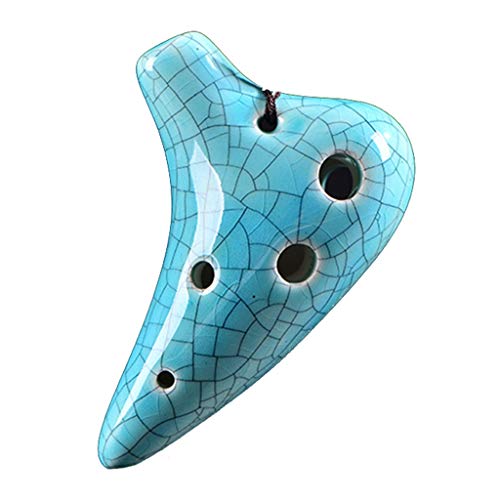 ocarina， Mini-Okarina aus Ton mit 6 Löchern und superhohem Ton in F, Geschenke for Mädchen/Jungen(Blue) von YKMYXZ