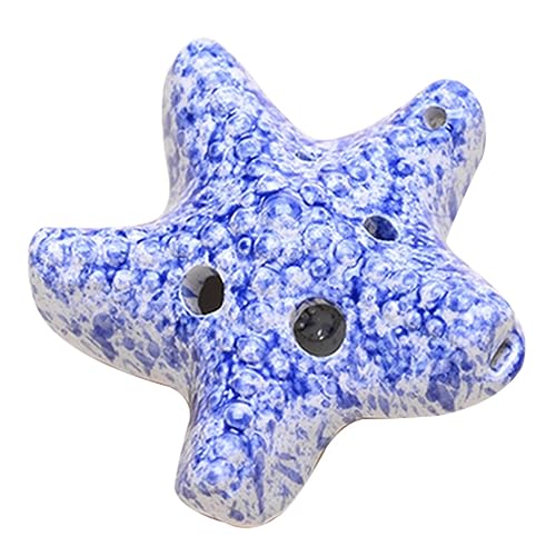 ocarina， Schulübungsinstrument, 6 Löcher, Alt-C-Flöte, Ornamente/Geburtstagsgeschenke(Blue) von YKMYXZ