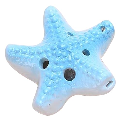 ocarina， Schulübungsinstrument, 6 Löcher, Alt-C-Flöte, Ornamente/Geburtstagsgeschenke(Light Blue) von YKMYXZ