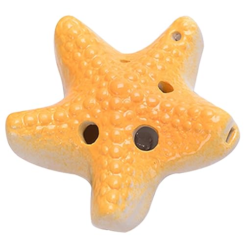 ocarina， Schulübungsinstrument, 6 Löcher, Alt-C-Flöte, Ornamente/Geburtstagsgeschenke(Orange) von YKMYXZ