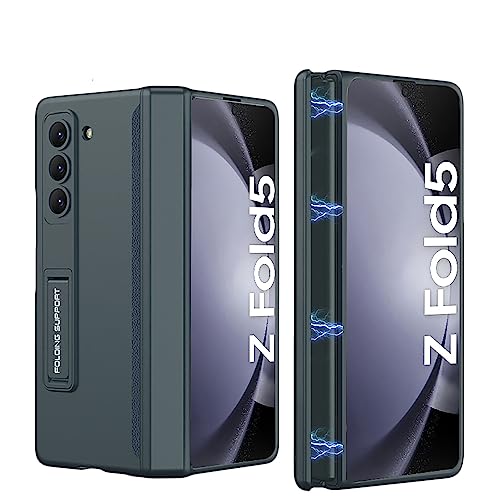 YKNIUFLY Handyhülle für Samsung Galaxy Z Fold 5 Hülle, Klappbare Schutzhülle, mit Scharnier, Halterung, Anti-Drop, Hard PC, Cover Schutzhülle für Samsung Galaxy Z Fold 5.Tiefseegrün YKNIUFLY Handyhülle für Samsung Galaxy Z Fold 5 Hülle, Klappbare Schutzhülle, mit Scharnier, Halterung, Anti-Drop, Hard PC, Cover Schutzhülle für Samsung Galaxy Z Fold 5.Tiefseegrün von YKNIUFLY