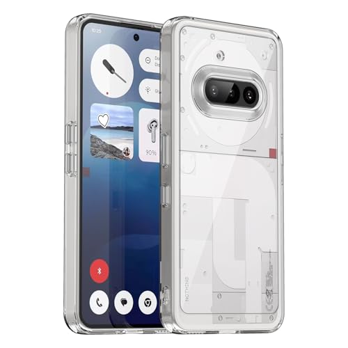 YKNIUFLY Hülle Kompatibel mit Nothing Phone 3a,Rundumschutz,Klares, Hartes TPU, Sturzfest, Schutzhülle Kompatibel mit Nothing Phone 3a.(Transparent) von YKNIUFLY