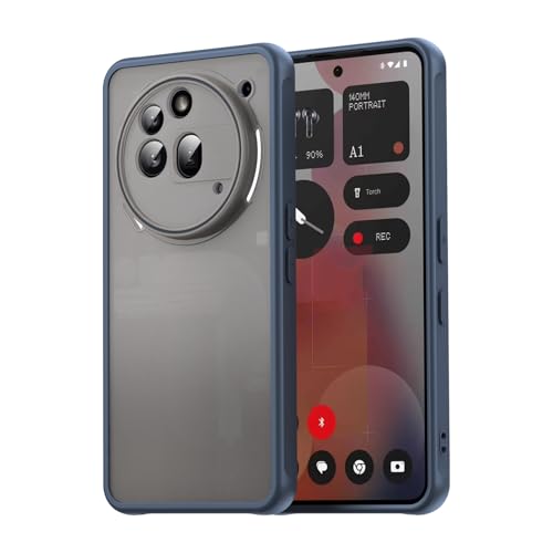 YKNIUFLY Hülle Kompatibel mit Nothing Phone 3a Pro, Rundumschutz, Harter PC + TPU-Rahmen, Sturzfest, Schutzhülle Kompatibel mit Nothing Phone 3a Pro.(Blau) von YKNIUFLY