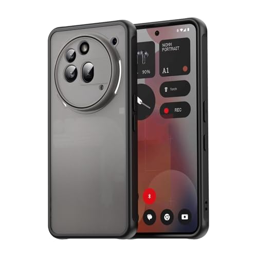 YKNIUFLY Hülle Kompatibel mit Nothing Phone 3a Pro, Rundumschutz, Harter PC + TPU-Rahmen, Sturzfest, Schutzhülle Kompatibel mit Nothing Phone 3a Pro.(Schwarz) von YKNIUFLY