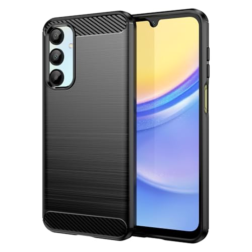 YKNIUFLY Hülle Kompatibel mit Samsung Galaxy A16 5G, Weiches TPU, Sturzsicher, Stoßfest, Schutzhülle Kompatibel mit Samsung Galaxy A16 5G.(Schwarz) von YKNIUFLY