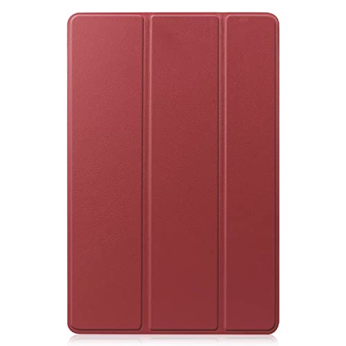 YKNIUFLY Hülle für Honor Pad 9, PU Slim Cover, mit Auto Sleep/Wake up Hard Trifold Stand Cover, Hülle für Honor Pad 9.(Rotwein) von YKNIUFLY