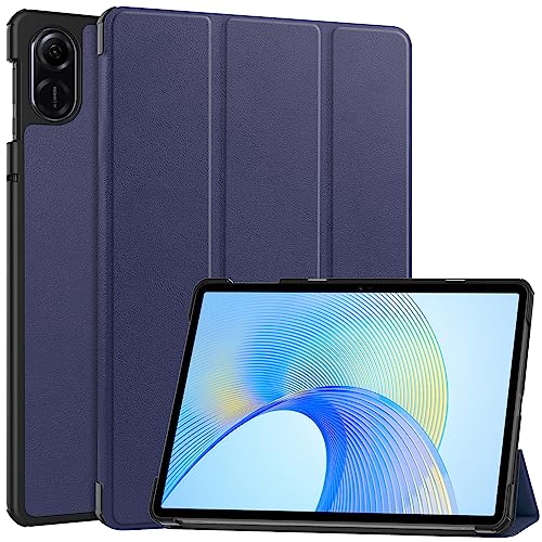 YKNIUFLY Hülle für Honor Pad X9, PU Slim Cover, mit Auto Sleep/Wake up Hard Trifold Stand Cover, Hülle für Honor Pad X9.(Navy Blau) von YKNIUFLY
